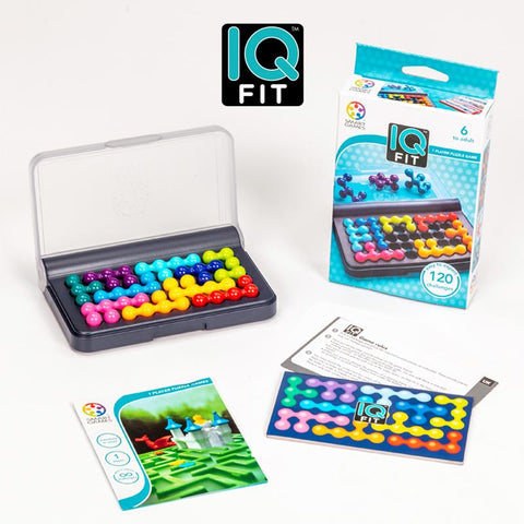 Smart Games IQ Fit. Game voyage. Smart Games application. Up games pocket.